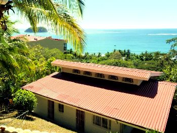 Vue des deux maisons de Samara, Costa Rica