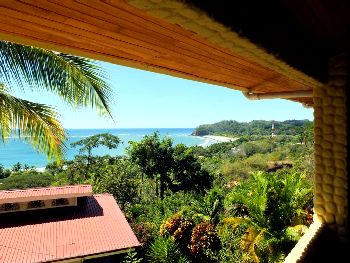 Vue des deux maisons de Samara, Costa Rica