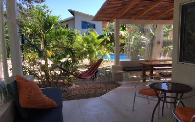 Vue de la maison de Samara, Costa Rica