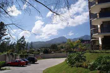 Vue de l'appartement d'Escazu, Costa Rica