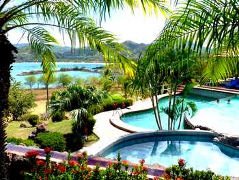 Vue de l'appartement de la Golden Coast, Costa Rica