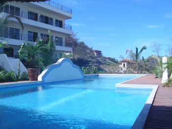 Vue du condominimum de Playa Flamingo, Costa Rica