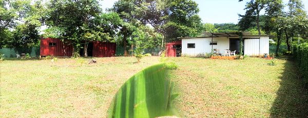 Vue des deux maisons de tamarindo, costa rica