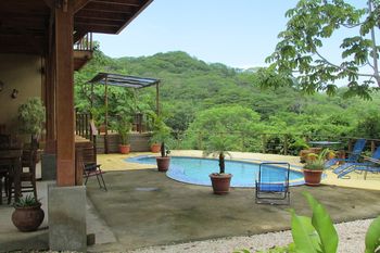 Vue de l'ecolodge de la Goden Coast, Costa Rica