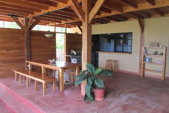 Vue de l'ecolodge de la Goden Coast, Costa Rica