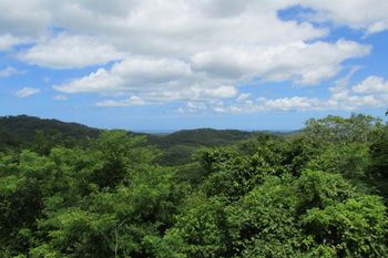 Vue de l'ecolodge de la Goden Coast, Costa Rica