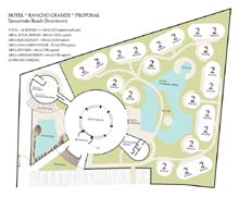 vue du projet h�tel de l'�difice Tamarindo Costa Rica