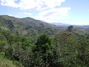 Vue de la finca de Puriscal, Costa Rica