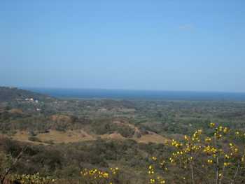 Vue de la finca de Santa Rosa, Costa Rica