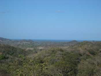 Vue de la finca de Santa Rosa, Costa Rica