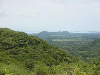 Vue de la finca de Nandayure, Costa Rica