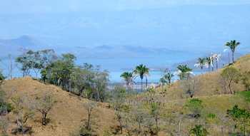 Vue de la finca de Nandayure, Costa Rica