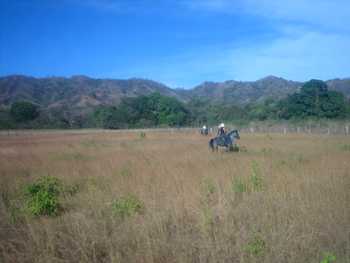 Vue de la finca de Potrero, Costa Rica