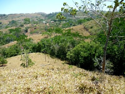Vue de la finca de Hojancha, Costa Rica