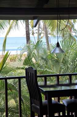 Vue de l'h�tel de la Golden Coast, Costa Rica