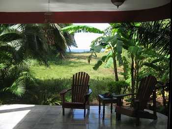 Vue de la maison de plage, Costa Rica