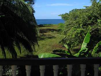 Vue de la maison de plage, Costa Rica