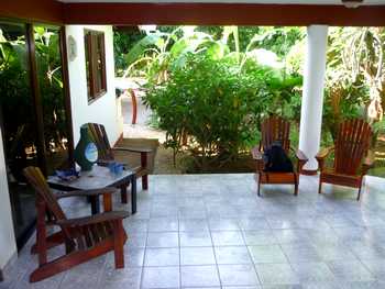 Vue de la maison de plage, Costa Rica