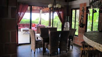 Vue de la maison d'Ojochal, Costa Rica