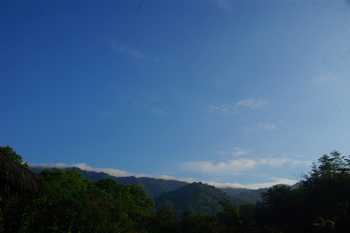 Vue de la maison de Ojocha, Costa Rica