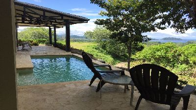 Vue de la maison de Potrero, Costa Rica