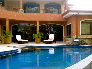 Vue de la maison de Conchal, Costa Rica