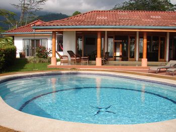 Vue de la maison d'Ojochal, Costa Rica