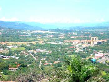 Vue de la maison de Santa Ana, Costa Rica