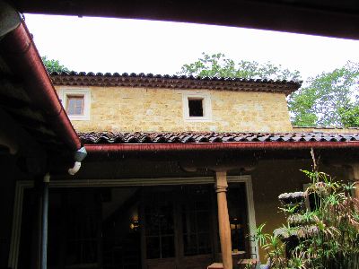Vue des cabinas coloniales, Tamarindo, Costa Rica