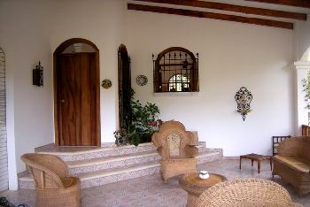 Vue de la maison de Samara, Costa Rica