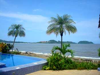 Vue de la maison de Playa Flamingo, Costa Rica