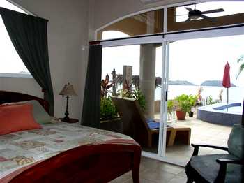 Vue de la maison de Playa Flamingo, Costa Rica