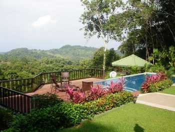 Vue de la maison de Platanillo, Costa Rica