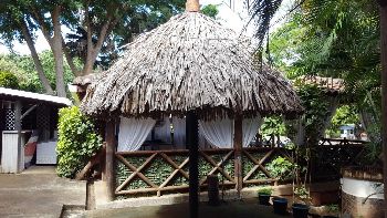 Vue du restaurant de la c�te Pacifique, Costa Rica