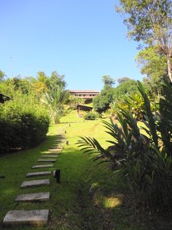 Vue du restaurant de la cote pacifique sud du Costa Rica