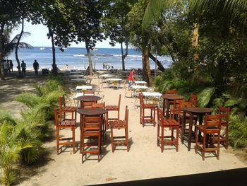 Vue du restaurant de la Golden Coast, Costa Rica 