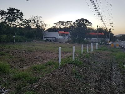 Vue du terrain de Huacas, Costa Rica