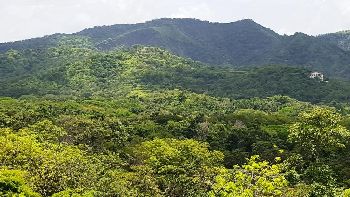 Vue du terrain de playa potrero, costa rica