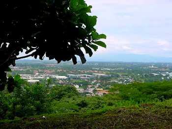 Vue du terrain de Santa Ana, Costa Rica