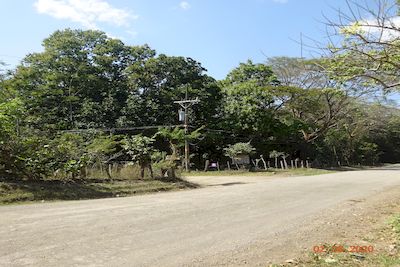 Vue du terrain de Samara, Costa Rica
