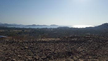 Vue du terrain de Playa Potrero, Costa Rica