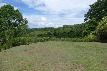 Vue du terrain de Palmar, Costa Rica