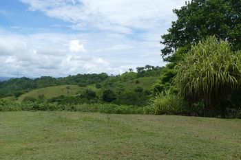 Vue du terrain de Palmar, Costa Rica