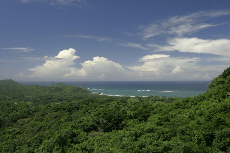 Vue du terrain de Playa Carrillo, Costa Rica