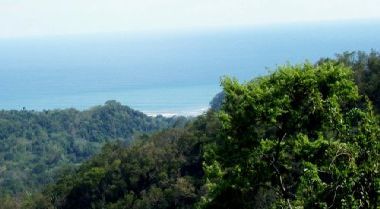 Vue du terrain de Playa Carrillo, Costa Rica