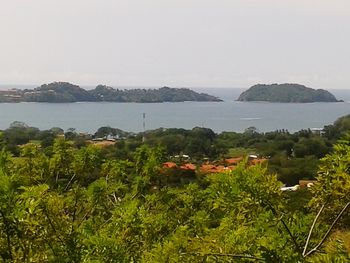 Vue du terrain de Playa Potrero, Costa Rica