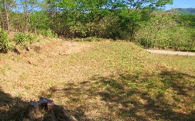 Vue du terrain de samara, costa rica