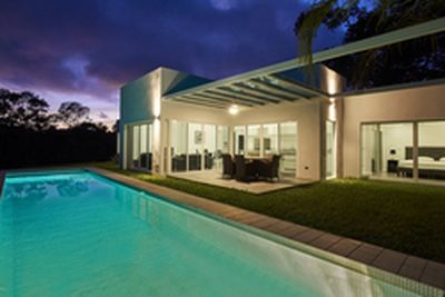 Vue de la maison de samara, costa rica