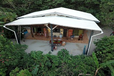 Vue de la maison de Samara, Costa Rica