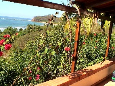 Vue de la maison de Samara, Costa Rica